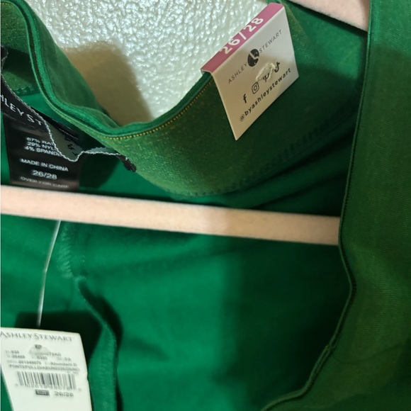 Ashley Stewart By 26 International - Vibrant Green Thick Legging Pants - Picture 5 of 9